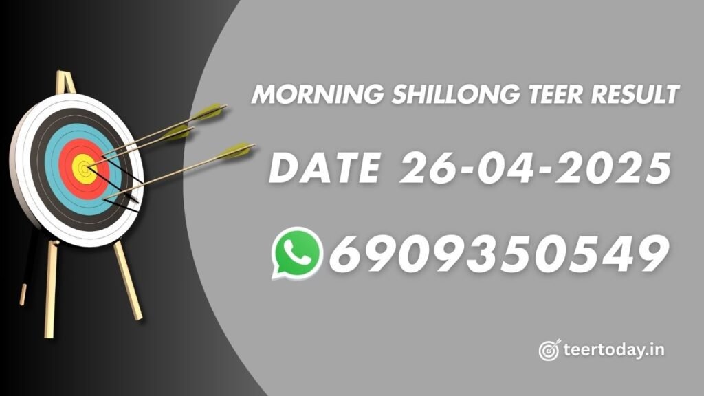 Morning Shillong Teer Result