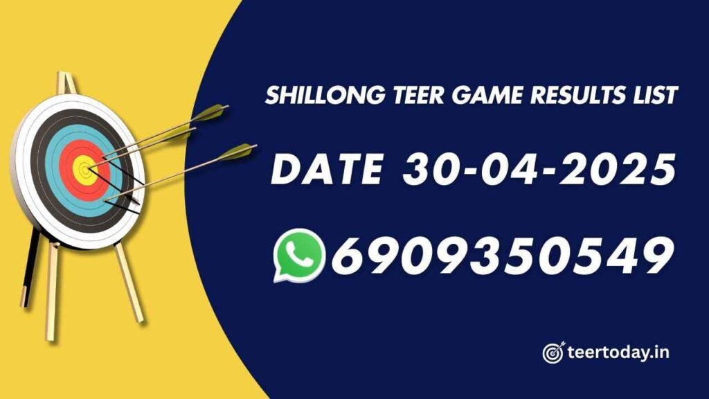 Shillong Teer Game Results List